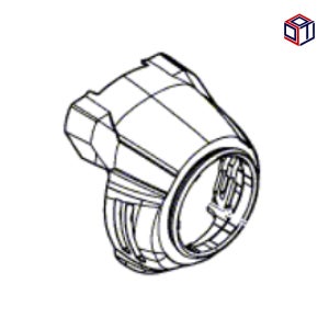 보쉬 부품 GDX 18V-210C 충전 임팩트 드라이버 렌치 커버 YF5