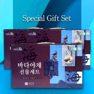 [금복식품] 바다야채구이김 5매 8봉 3박스 명절선물세트 완도 조미·전장김