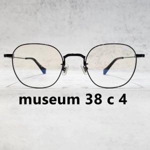 뮤지엄 바이 비컨 안경 38 블랙 사각 타타늄 museum by beacon 38 c 4