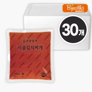 춘풍접객 시골 김치찌개 350g (30개) 업소용 식당용 찌개 베이스 참치 순두부 부대