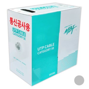 엠비에프 CAT 5E 305M UTP 랜케이블 통신공사용 박스 FLUKE 90M PASS