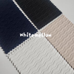 지그재그 엠보싱 양면 자카드원단 4칼라 자가드