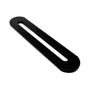 블랙 가구보강 라운딩 브라켓 평철 플레이트 3T 19x90mm EB