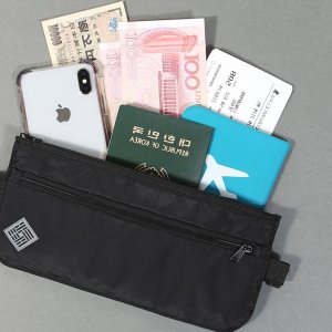 유럽여행도난방지 여행필수 RFID차단 안티스키밍여권 파우치 전대