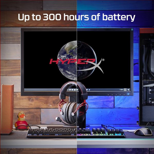 HyperX 클라우드 알파 무선 - PC용 게이밍 헤드셋 300시간 배터리 수명 DTS 헤