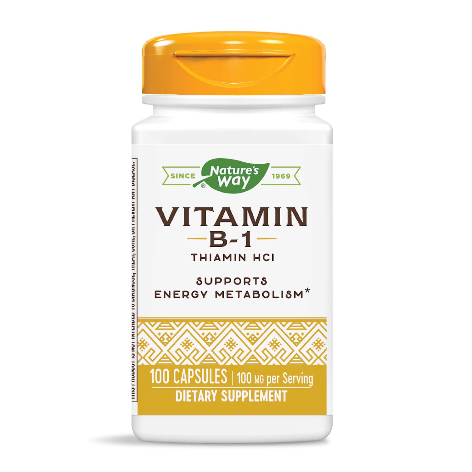 네이쳐스웨이 Nature’s Way <b>비타민 B1</b> 티아민 100mg 캡슐 100정
