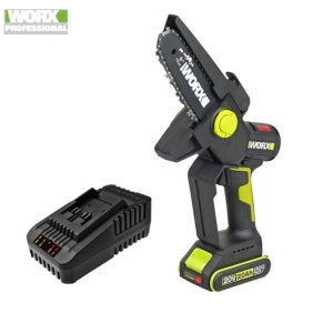 웍스 WD331 충전 미니체인톱20V 2.0Ah BL (본체+배터리+충전기)