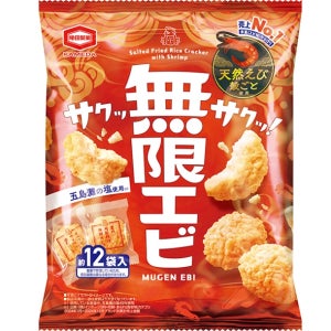 카메다제과 무한 에비 12개입 일본 과자 무겐 에비 새우 스낵