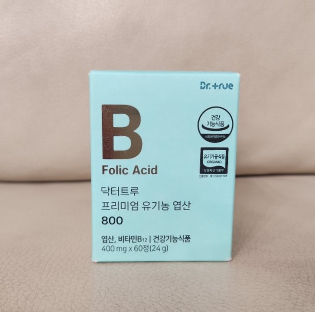 닥터<b>트루</b> 유기농 임산부 <b>엽산</b> 800 400mg x 60정