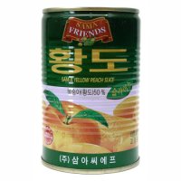 삼아씨에프 황도 슬라이스 400g