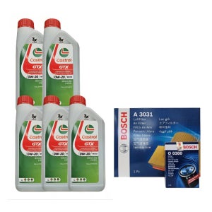 쏘렌토MQ4 1.6 하이브리드 엔진오일세트 캐스트롤 GTX 0W20 SP C5 5L