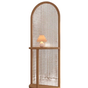 원목 거실 침실 파티션 선반 가림막 라이트브라운 2단