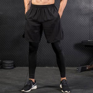 남자 트레이닝 팬츠 반바지 5부 7부 스판 헬스 농구 축구 하의 런닝 스포츠 허리밴딩