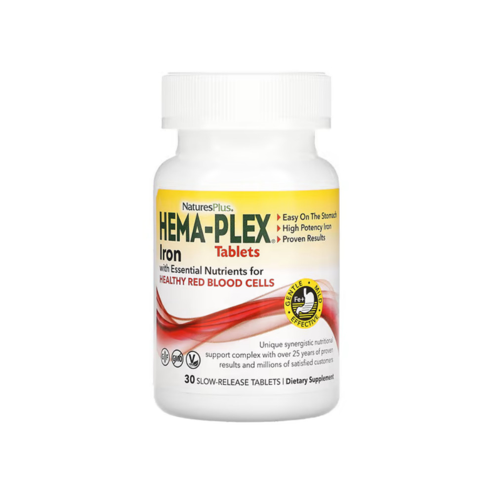<b>네이처스플러스</b> 헤마플렉스 철분 85mg 30정 플라보노이드 감귤 베리 비트 베타불가리스