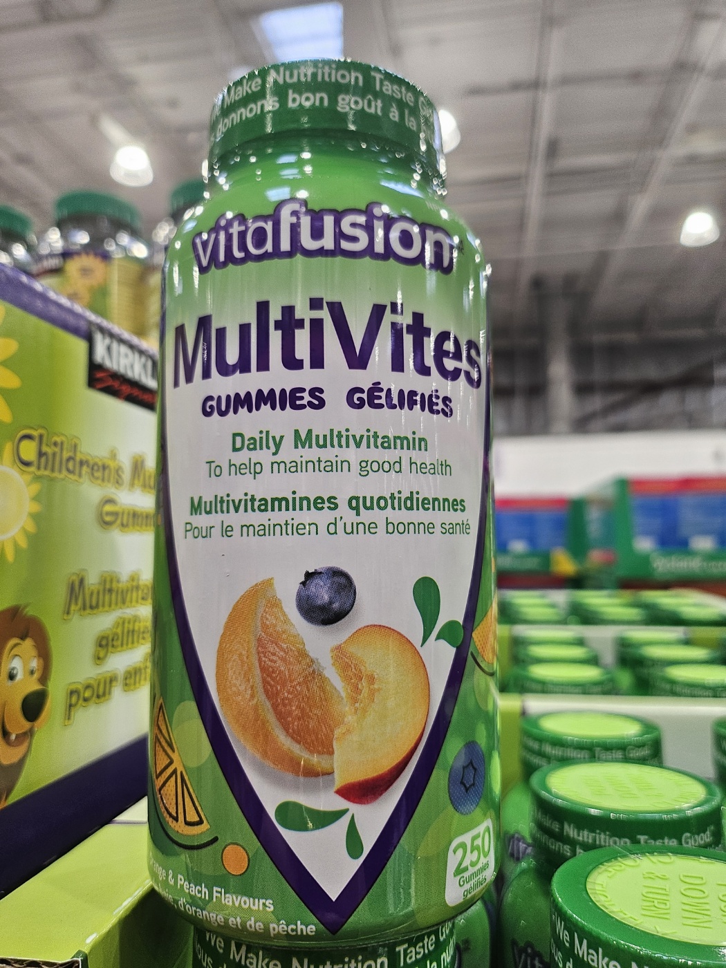 <b>비타퓨전</b> 멀티바이트 종합비타민 젤리형 250구미 대용량 캐나다직구