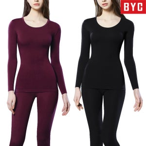 BYC 여성내복 기모 발열내의 두꺼운 방한 겨울 여성 내의 보디히트