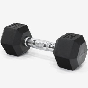 이고진 고무 육각 덤벨 아령 홈트레이닝 헬스장 크로스핏 근력 운동 7kg, 1개