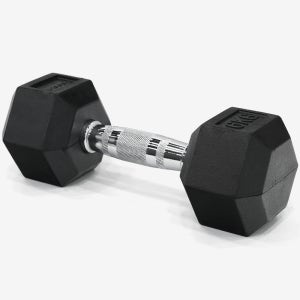 이고진 고무 육각 덤벨 아령 홈트레이닝 헬스장 크로스핏 근력 운동 6kg, 1개