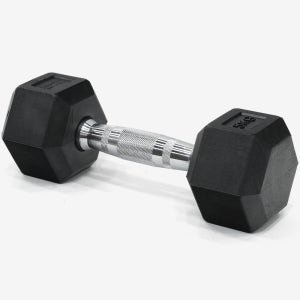 이고진 고무 육각 덤벨 아령 홈트레이닝 헬스장 크로스핏 근력 운동 5kg, 1개