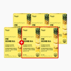 [4+2] 80만 역가수치 리얼 파인애플 효소 브로멜라인 30포, 6개