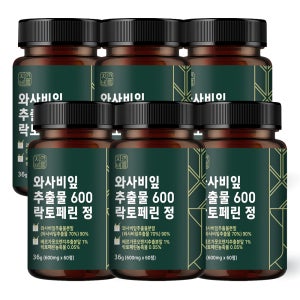 와사비잎 추출물 이소비텍신 효능 60정, 6개