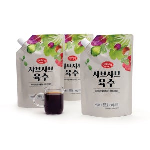 델링 샤브샤브육수 / 간편 소스 샤브 육수 다시 국물 전골 오뎅탕 300g, 3개