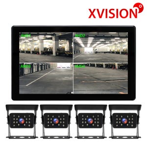 10인치 4분할모니터 터치스크린 후방카메라 측방 전방카메라 2채널 3채널 4채널 AHD풀세트 XV101P+K630