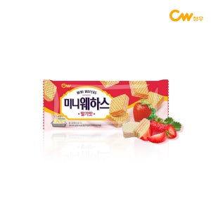 청우 미니 웨하스 딸기맛 80g 과자