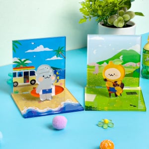 제주 오가네하우스 디오라마 피규어 캐릭터 아크릴 일러스트 제주도기념품 여행선물