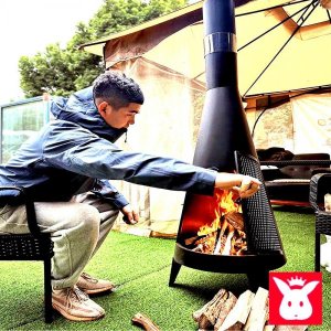 야외 화목난로 불멍 캠핑 바비큐 그릴 화로 우드스토브 화로대 A120
