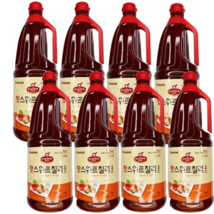 청정원 쉐프원 핫 스위트칠리소스 2kg X 8개입 (한박스) 가성비갑