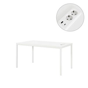 [두닷] 콰트로 에어 C타입 65W 노트북 데스크 1400x800mm, 에어화이트+에어화이트