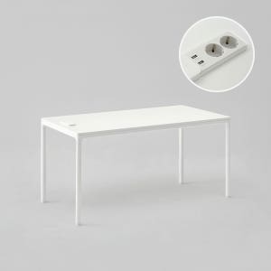 [두닷] 콰트로 에어 노트북 책상 1600x800mm, 에어화이트+에어화이트