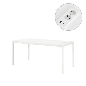 [두닷] 콰트로 에어 C타입 65W 노트북 데스크 1600x800mm, 에어화이트+에어화이트