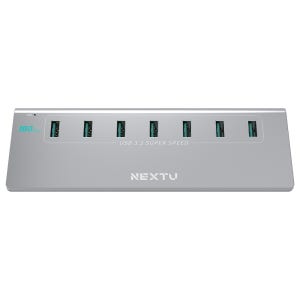 USB-A 3.2 GEN2 10G 유전원 7포트 허브 NEXT-337G2-10G