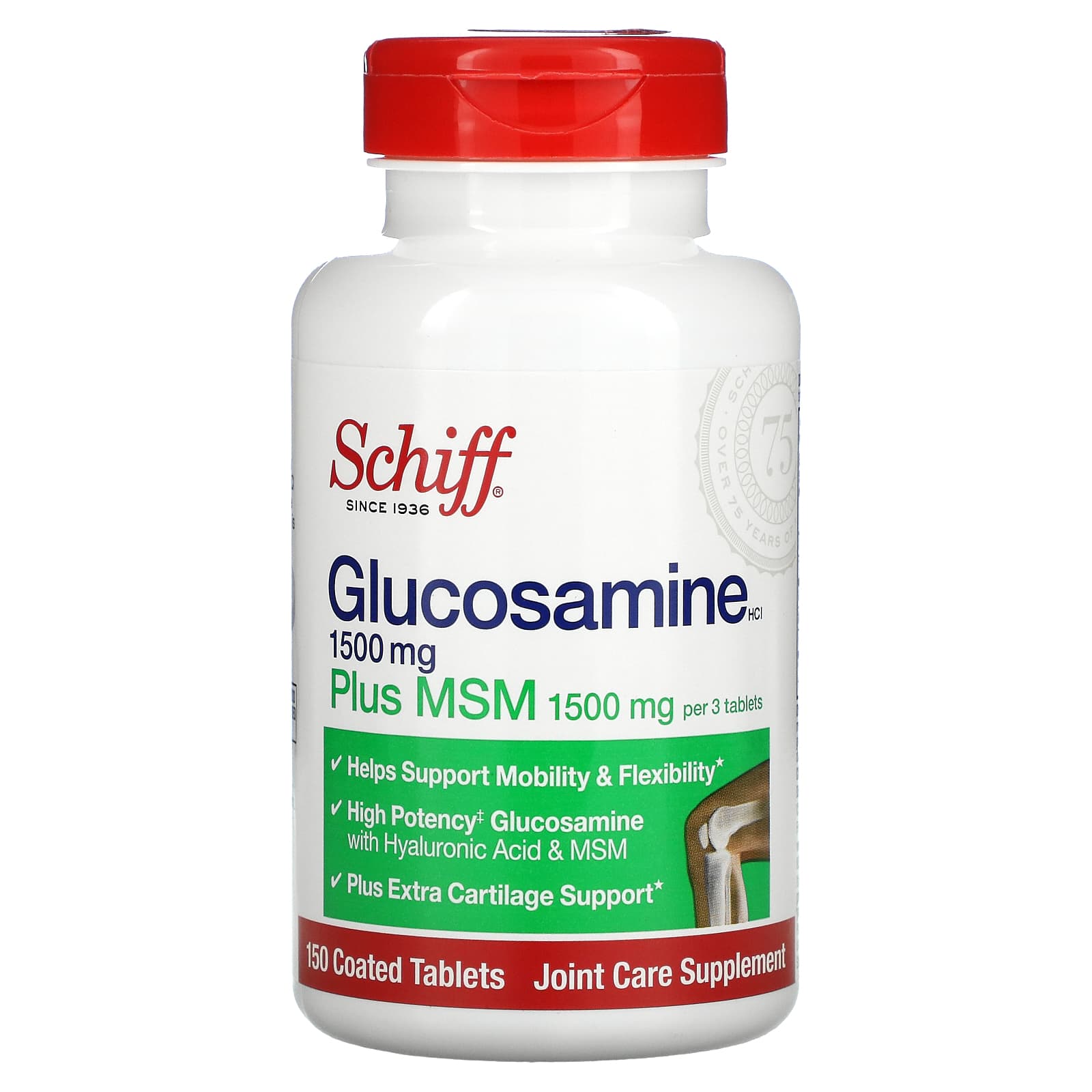 <b>쉬프</b> 글루코사민 MSM <b>엠에스엠</b> 1500mg 150정
