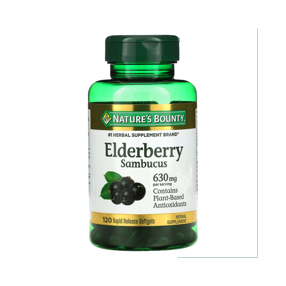 네이처스바운티 <b>엘더베리 삼부커스 210mg</b> 120소프트겔