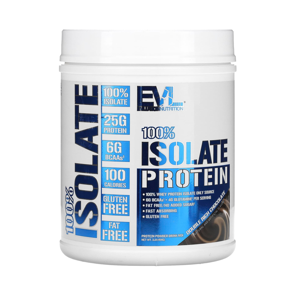 <b>에볼루션뉴트리션</b> Evl 100% 아이솔레이트 프로틴 더블리치 초콜렛 454g