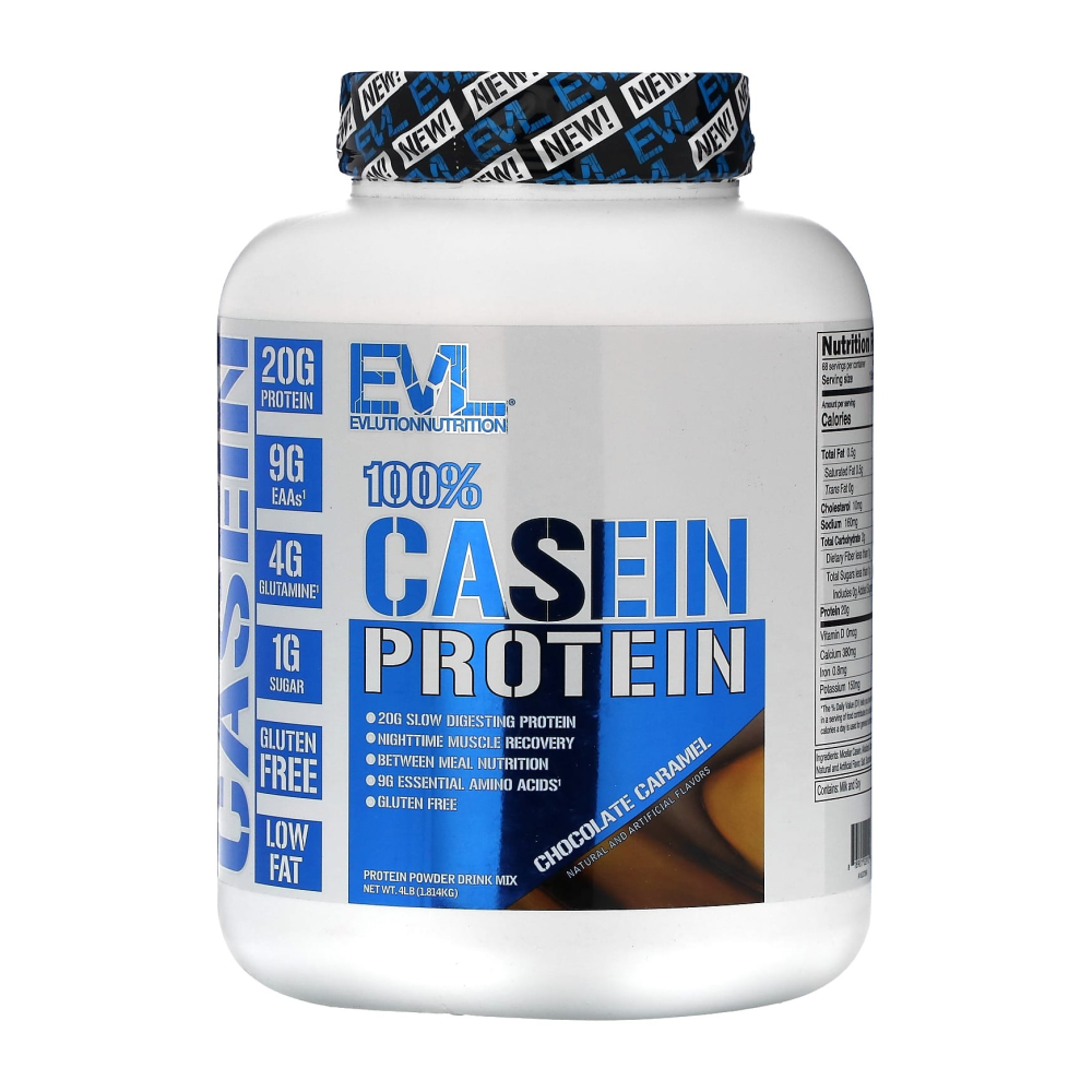 <b>에볼루션뉴트리션</b> Evl 100% 카제인 프로틴 초콜렛 카라멜 1.8kg