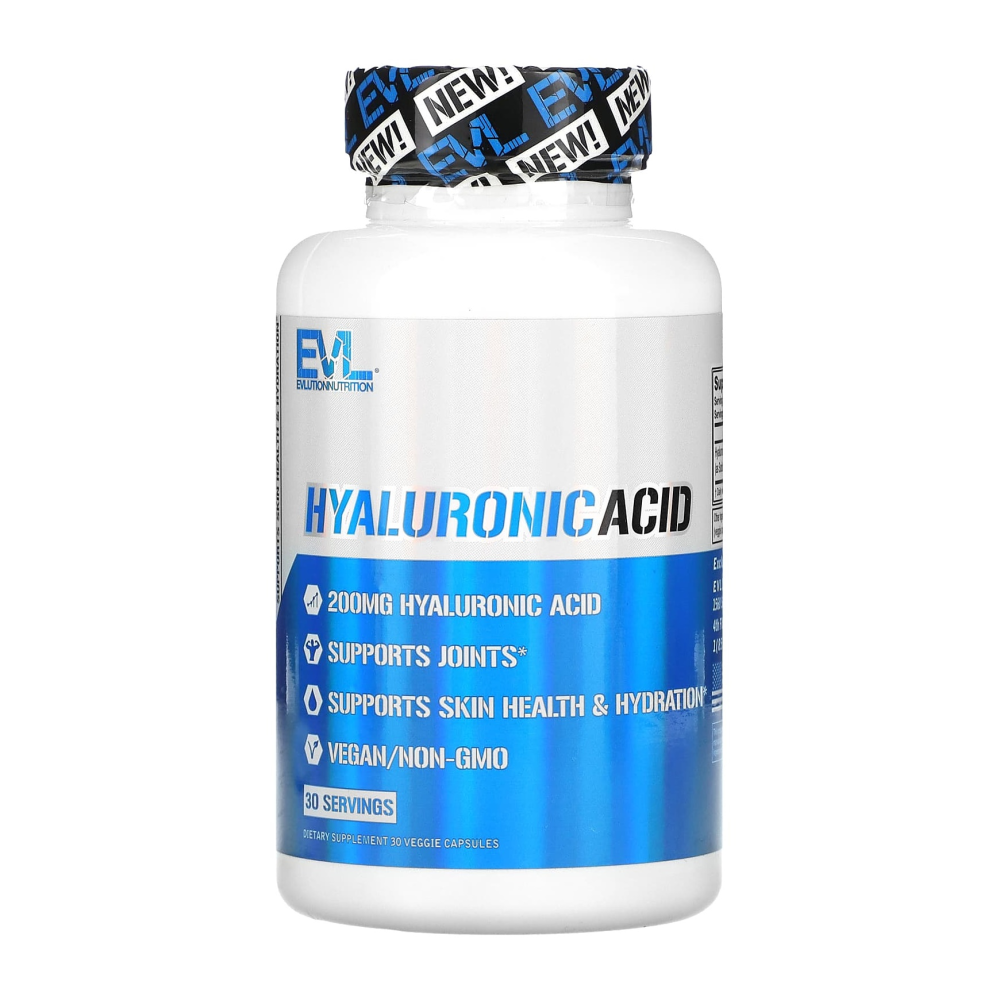 <b>에볼루션뉴트리션</b> Evl 히알루로닉 애시드 <b>히알루론산</b> 200mg 30 베지캡슐