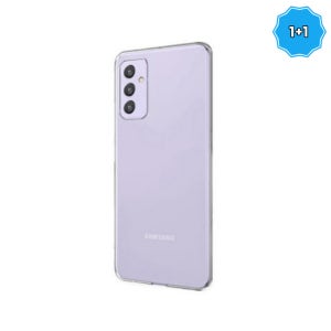 1+1 말랑말랑 TPU 슬림 젤리 케이스 투명, 갤럭시A퀀텀2-A82