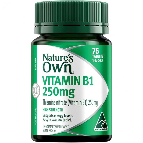자연만의 <b>비타민B1</b> 250mg 정제 75 고 <b>비타민</b>B 에너지