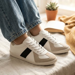 [1+1] 5.5cm 스웨이드 독일군 스니커즈 남자 데일리 운동화