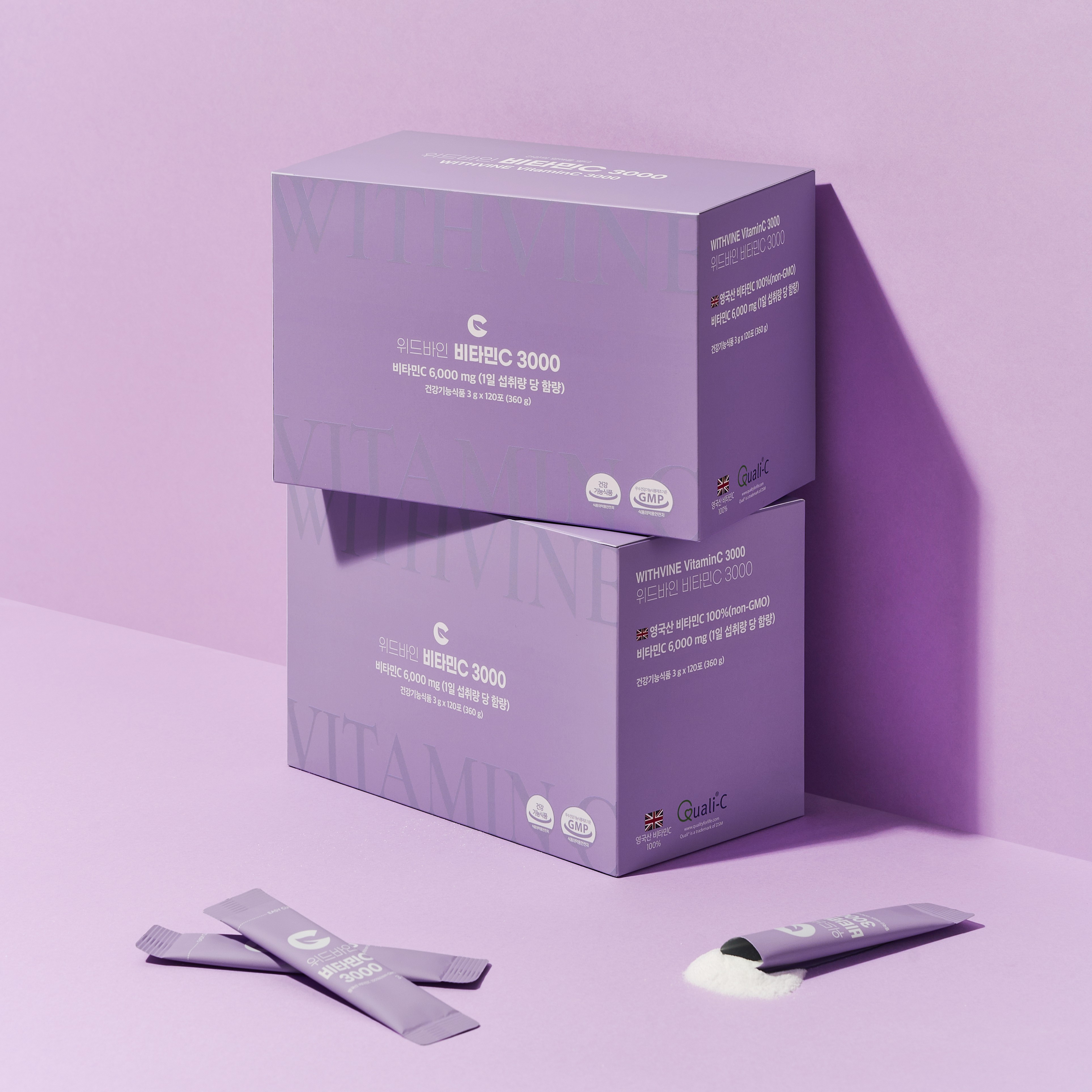 위드바인 비타민C 3000mg 120포 (1일 2회 2개월분)