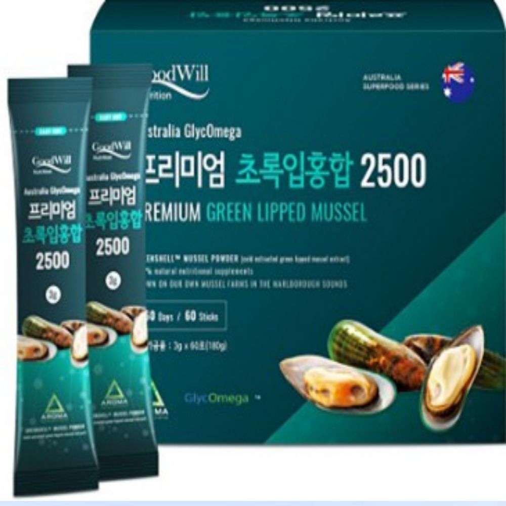 <b>굿윌</b> 프리미엄 초록입홍합 2500 60포