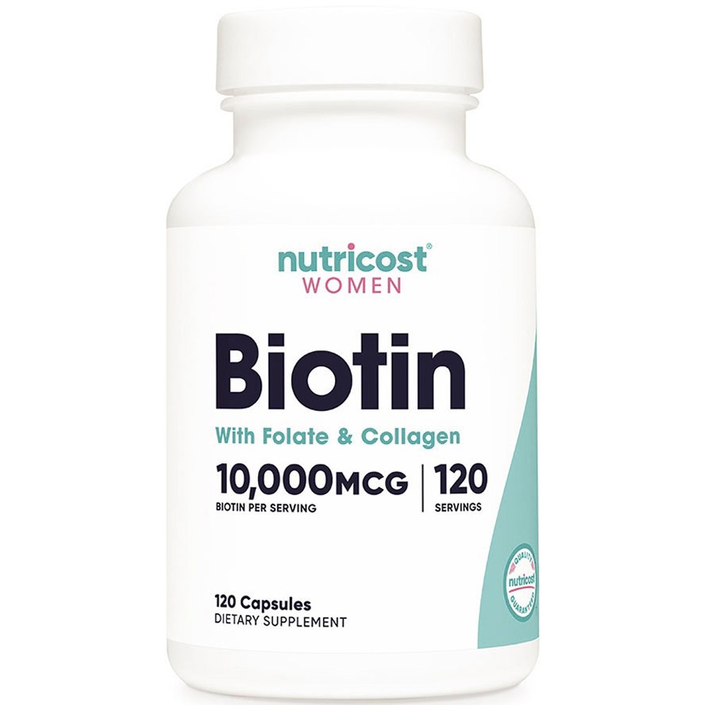 뉴트리코스트 여성 스킨 엽산 10000mcg 콜라겐 <b>비오틴 폴레이트</b> 120정