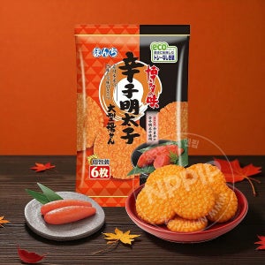 일본 명란 센베이 본치 명란과자 매콤한 맛 6개입