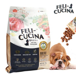 아스쿠 펠리쿠치나 반습식 소고기 3kg 강아지 사료