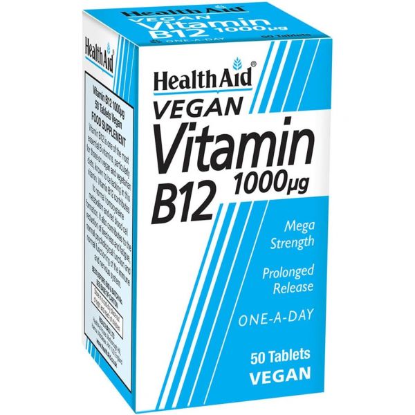 건강 보조 비타민B12 <b>시아노코발라민</b> 1000ug 50정