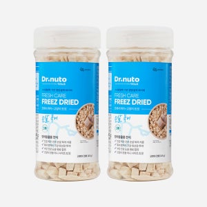 닥터뉴토 프레시케어 강아지 고양이 동결건조 미니 트릿 간식 유산균 함유 구강관리, 북어, 80g